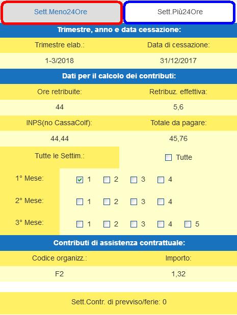 busta paga badante mav cessazione due linguette